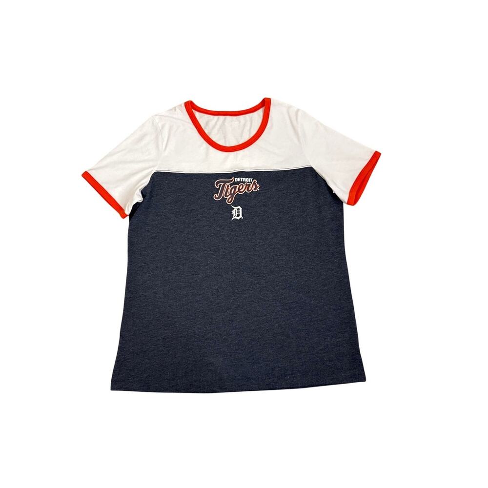 Genuine Merchandise Campus Lifestyle MLB Detroit Tigers Crewneck T Shirt Size XL